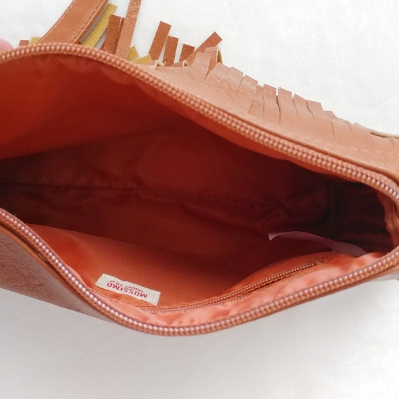Mossimo Supply Crossbody Fringe Cognac Purse - Picture 2 of 4